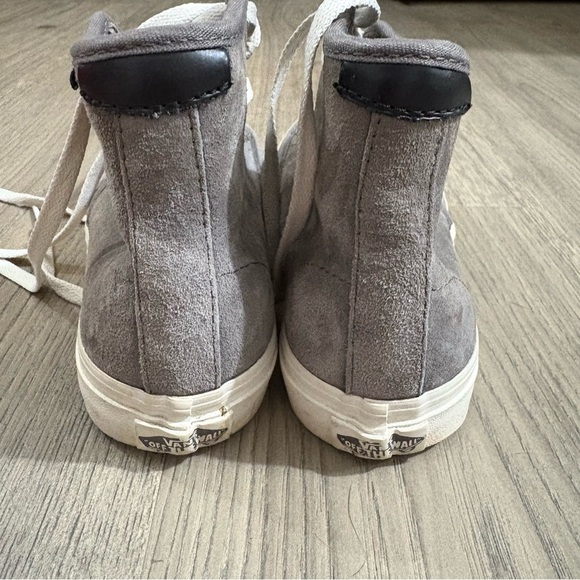Van's Skate Gray High Top Suede Fleece Lined Women's Sz 6 Retro Boho - Picture 3 of 10